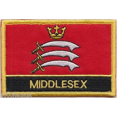 Middlesex County Flag Embroidered Patch Badge - Sew or Iron on